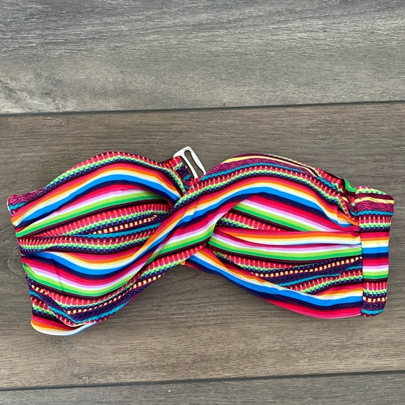 Mossimo Supply Co. Other - Striped Strapless Bandeau Bikini Top